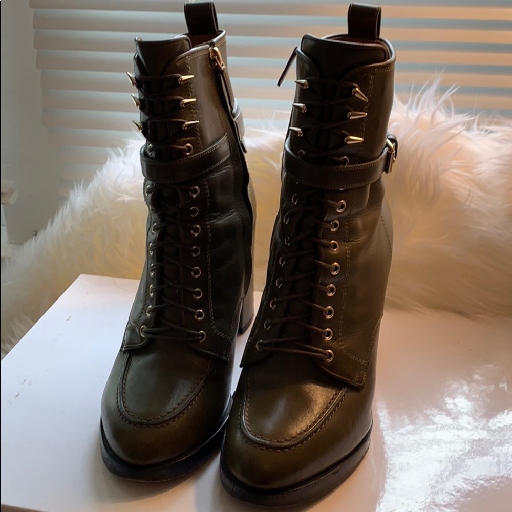 Givenchy Combat Boots | Dark Green | Size: 39 | - Picture 3 of 3